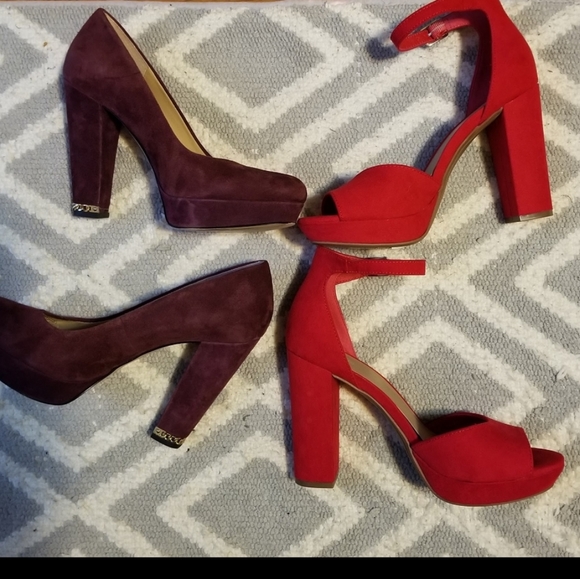 Maison Jules red Platforms  shoes - Picture 5 of 9